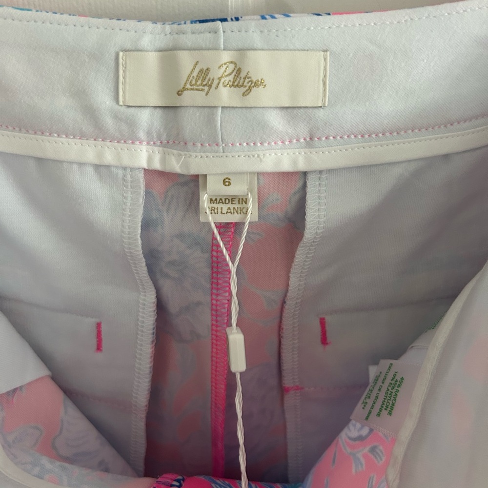 Lilly Pulitzer Buttercup Shorts Roxie Pink Wave N Sea - Picture 6 of 7
